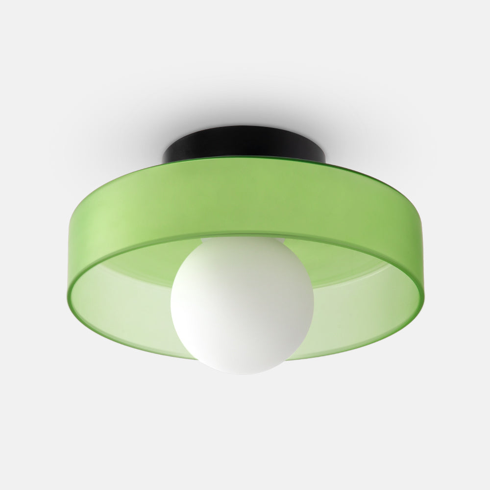 Modern Round Glass Ceiling Light