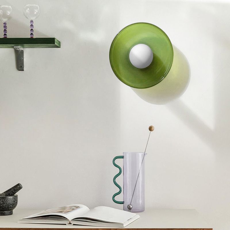 Modern Round Glass Ceiling Light