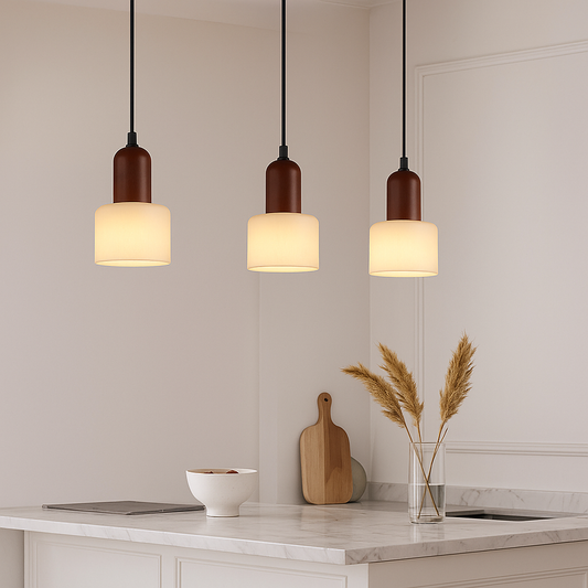 Natural Marble LED Travertine Pendant Lamp